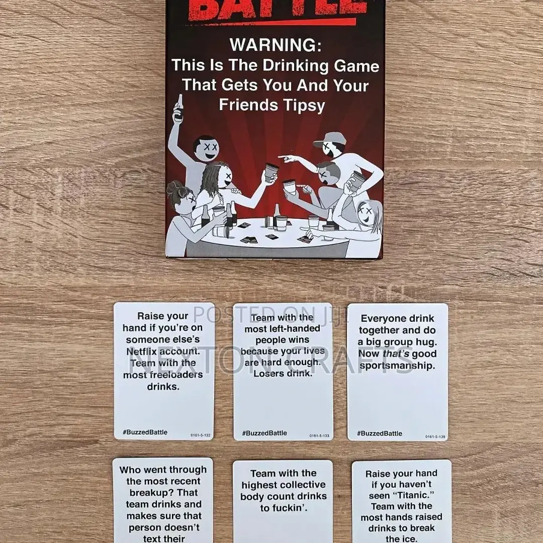 Buzzed Battle Drinking Card Game
