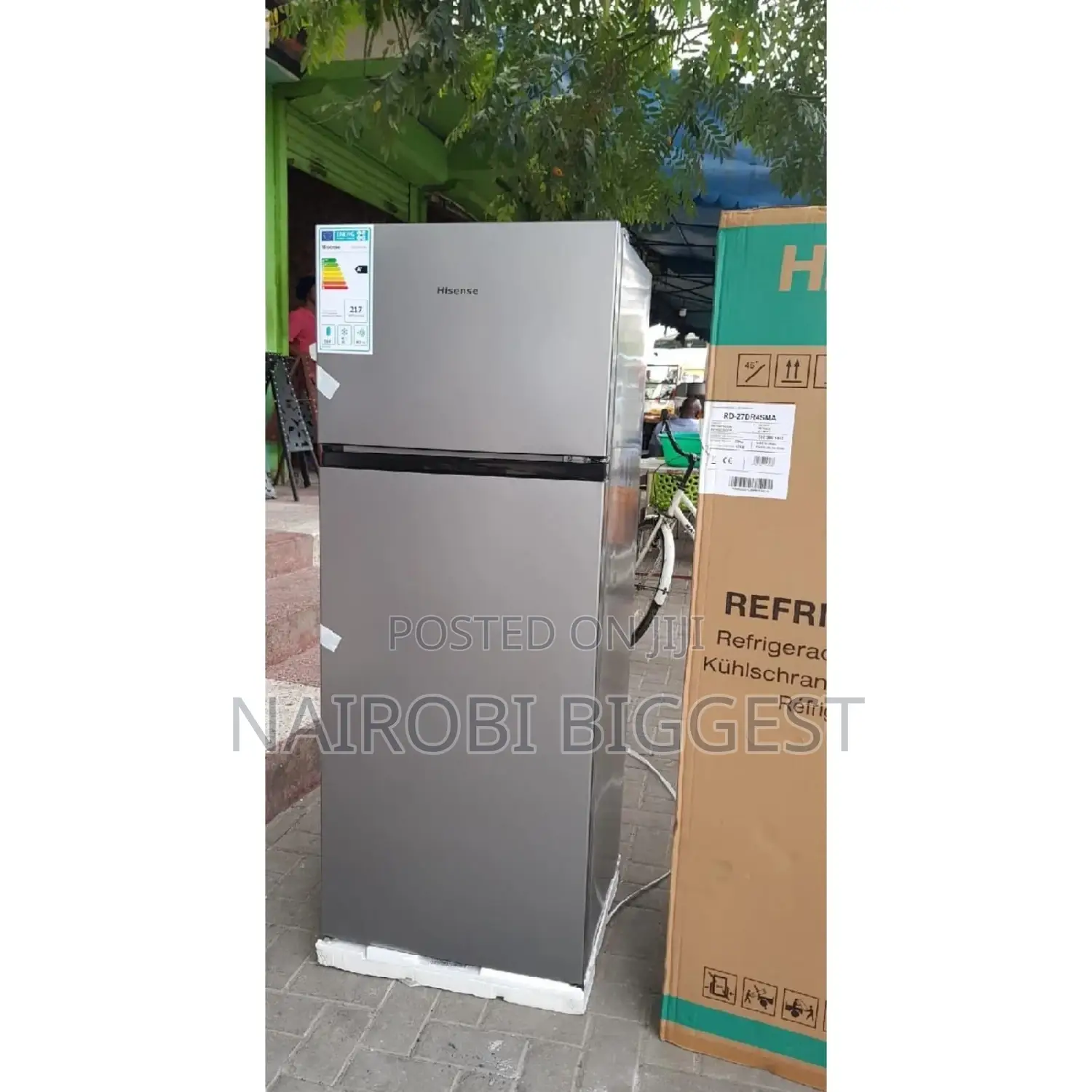 Hisense 154 Double Door Fridge