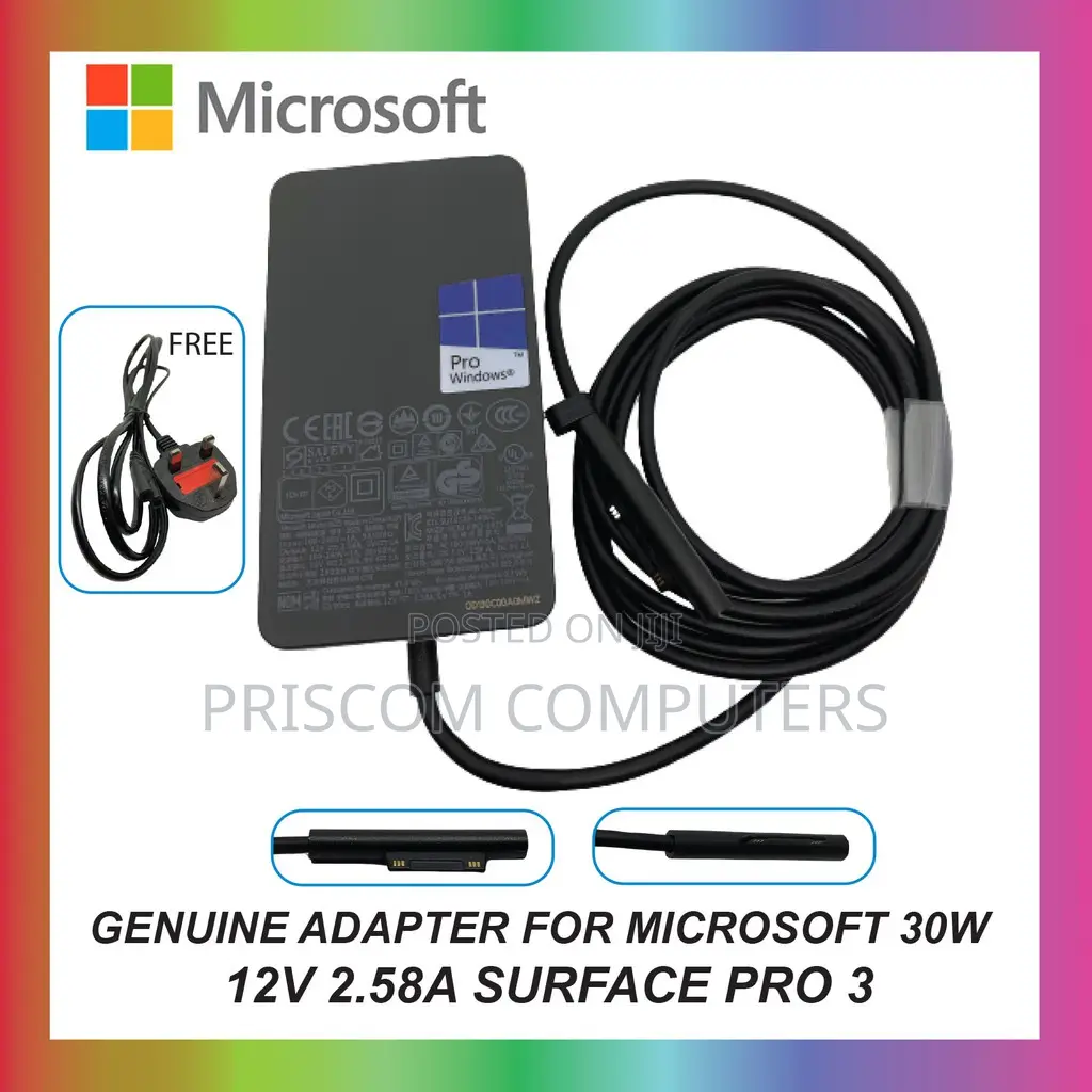 Microsoft Surface Pro Laptop Tablet Laptop Charger 65W 44W
