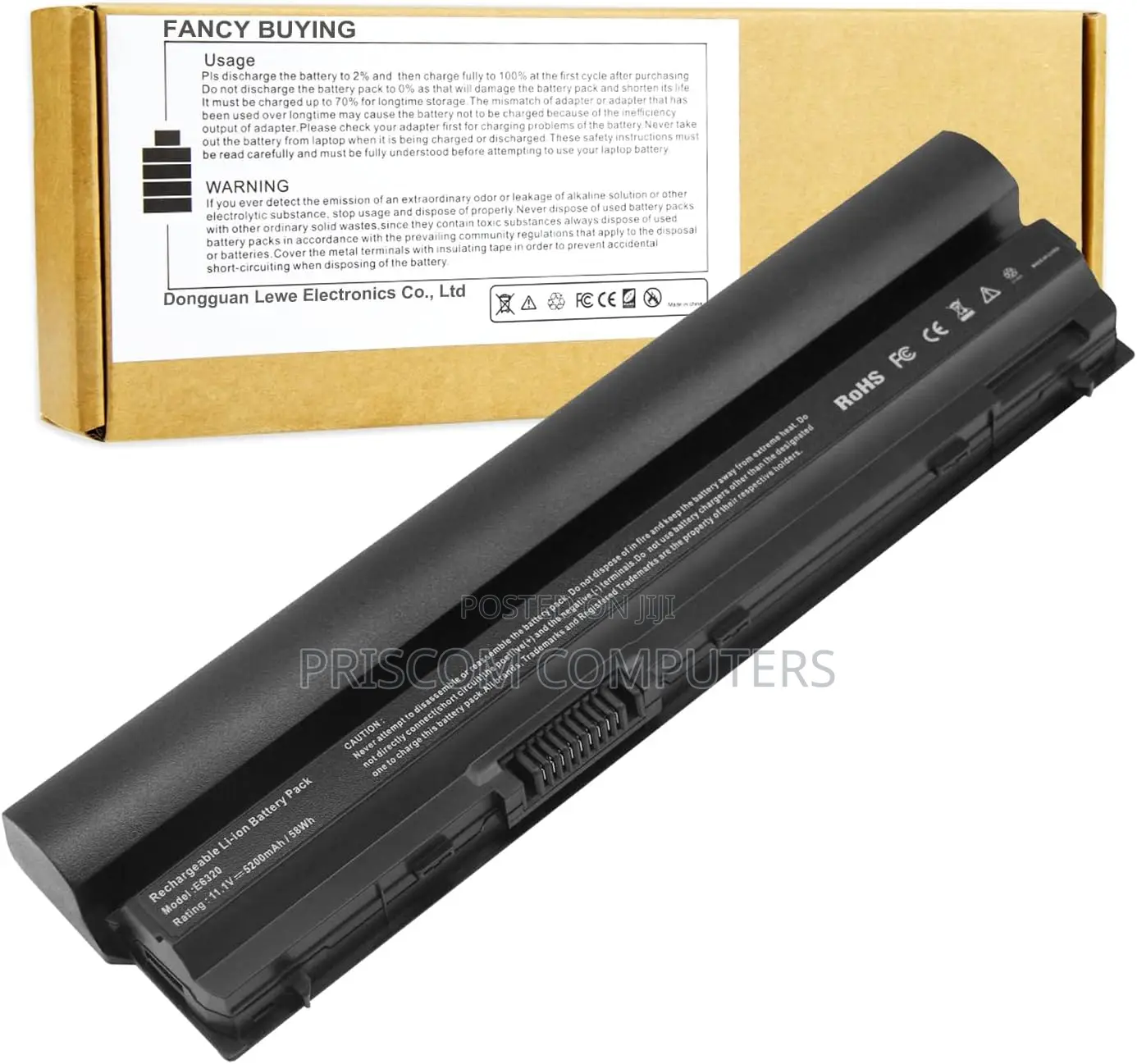 Laptop Battery Frr0g Uj499 TPHRG Kj321 Y61C Dell E6320 E6330