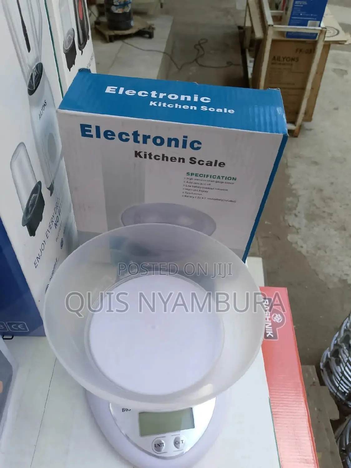 Electronic Kitchen Scale 5kg With Bowl.