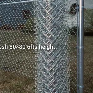 11g Wire Fencing Chainlink Mesh 80×80 6fts