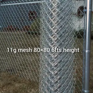11g Wire Fencing Chainlink Mesh 80×80 6fts