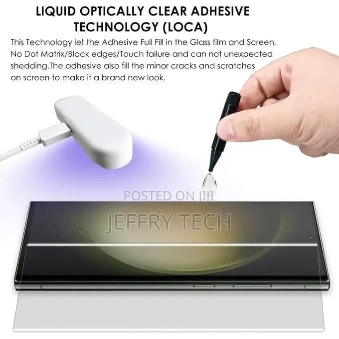 UV Full Adhesive Glass Screen Protector for Galaxy S23 Ultra
