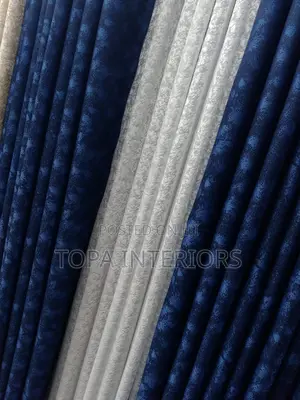 Heavy Blue Window Curtains for House Decor and Privacy