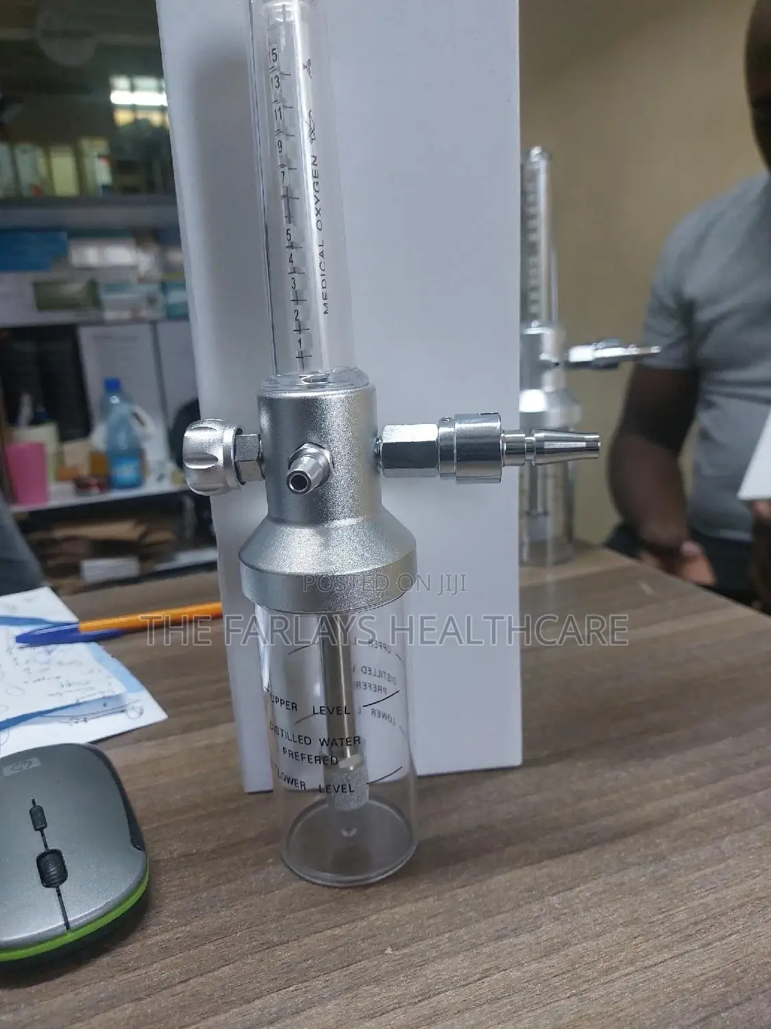 Oxygen Flowmeter - Single Wall Mount