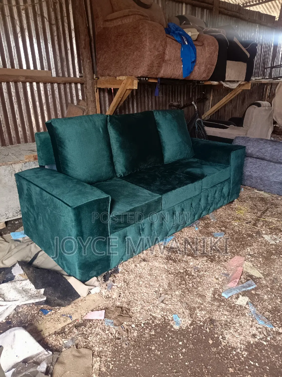 Sofa 3 Seater Jungle Green 