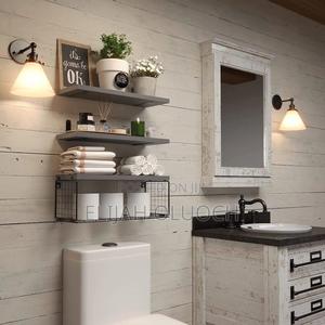 Solid Pine Wood Bathroom Floating Shelves - thumbnail 2