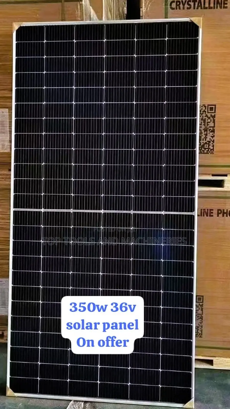 350watts 36volts Monocrystalline Solar Panel Half Cut Cells