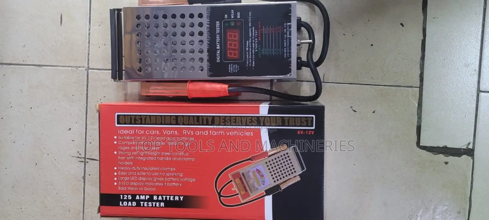 Handheld 12v Digital Battery Tester