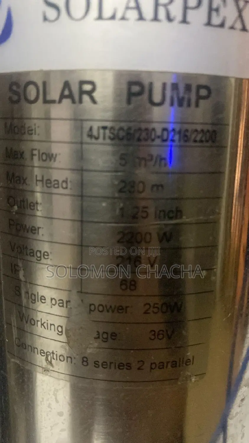 Solarpex 230m Solar Direct Submersible Pump