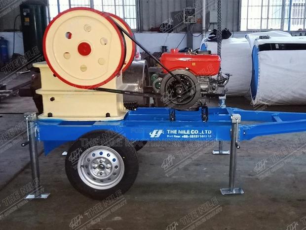 PE150*250 Small Mobile Diesel Engine Jaw Crusher - thumbnail 4