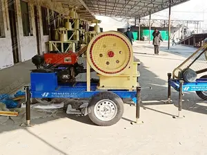 PE150*250 Small Mobile Diesel Engine Jaw Crusher