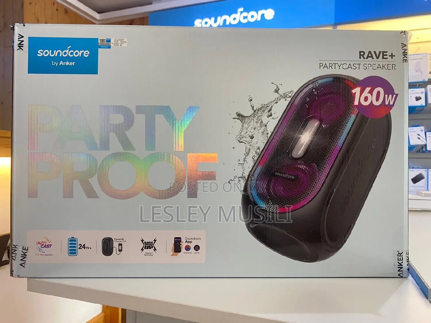 Anker Party Proof Rave Plus Party Cast 160W
