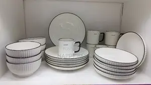 24 Pieces Concise Ceramic Dinner Set