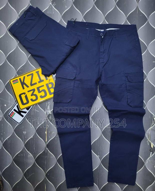 Taitamba Quality Designer Men's Straight Cargo Pants Side - thumbnail 2