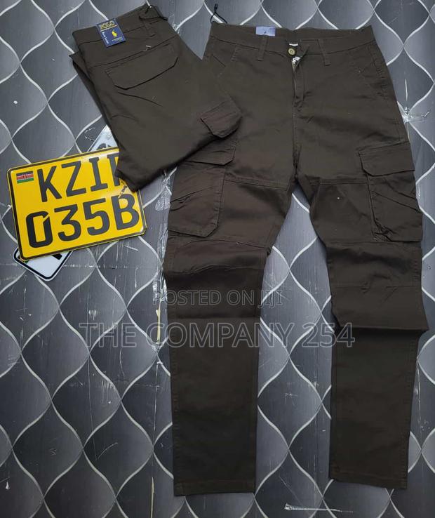 Taitamba Quality Designer Men's Straight Cargo Pants Side - thumbnail 5