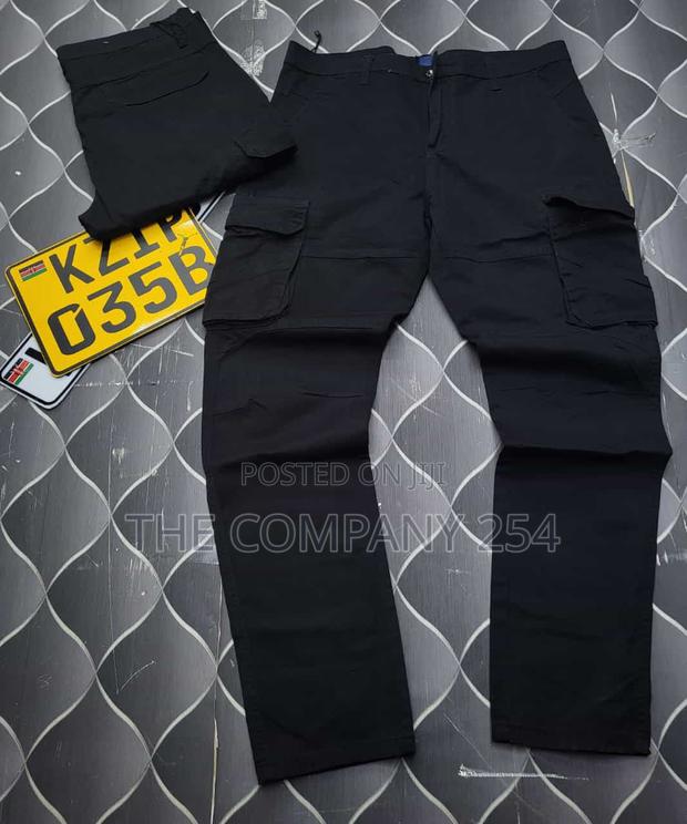 Taitamba Quality Designer Men's Straight Cargo Pants Side - thumbnail 6