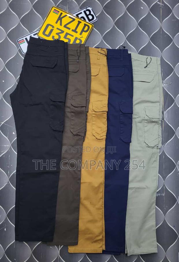 Taitamba Quality Designer Men's Straight Cargo Pants Side - thumbnail 7