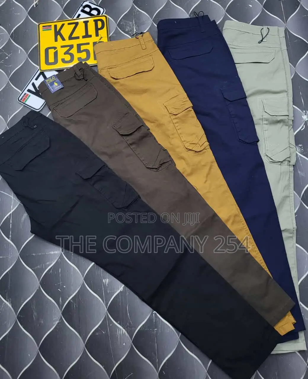 Taitamba Quality Designer Men's Straight Cargo Pants Side