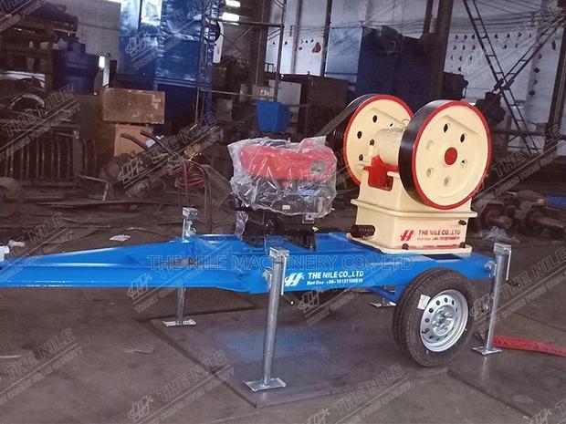 PE150*250 Diesel Jaw Crusher Tracked Mobile Crushing Machine