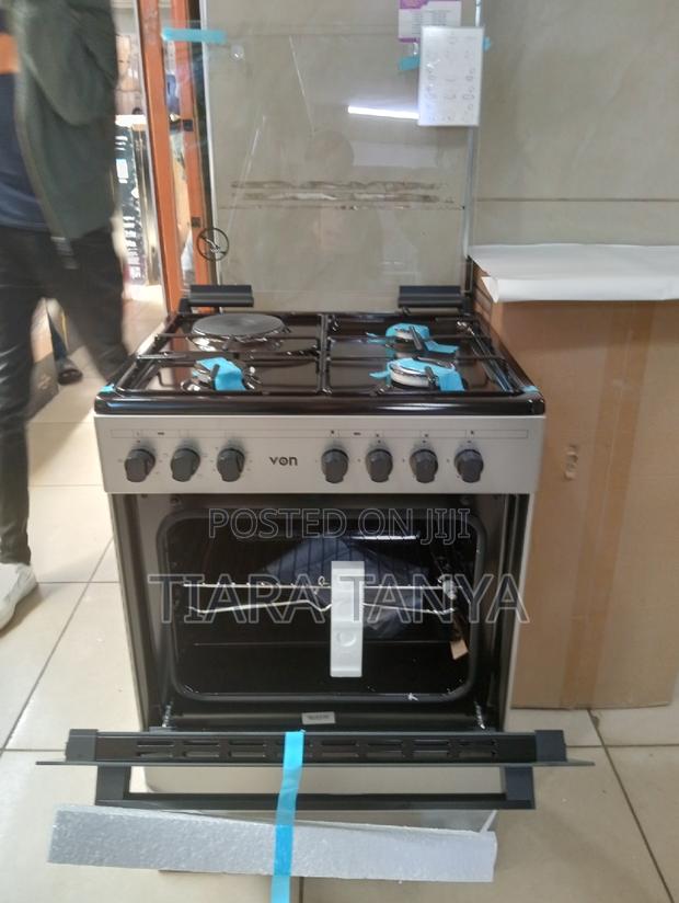 Von Hotpoint 3 Gas+1 Electric, 60cm by 55cm, Standing Gas - main view