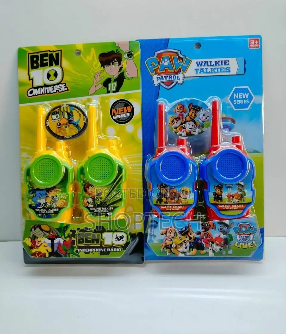A Pair of Walkie Talkie Available Cartoon Spiderman