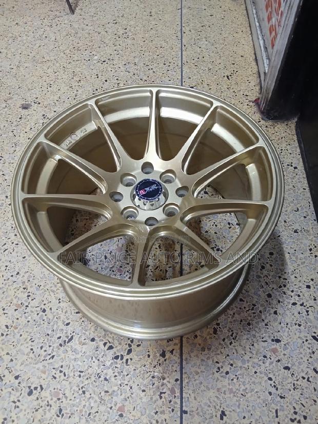 Sports Rims Size 15/8/100 Bronze and White