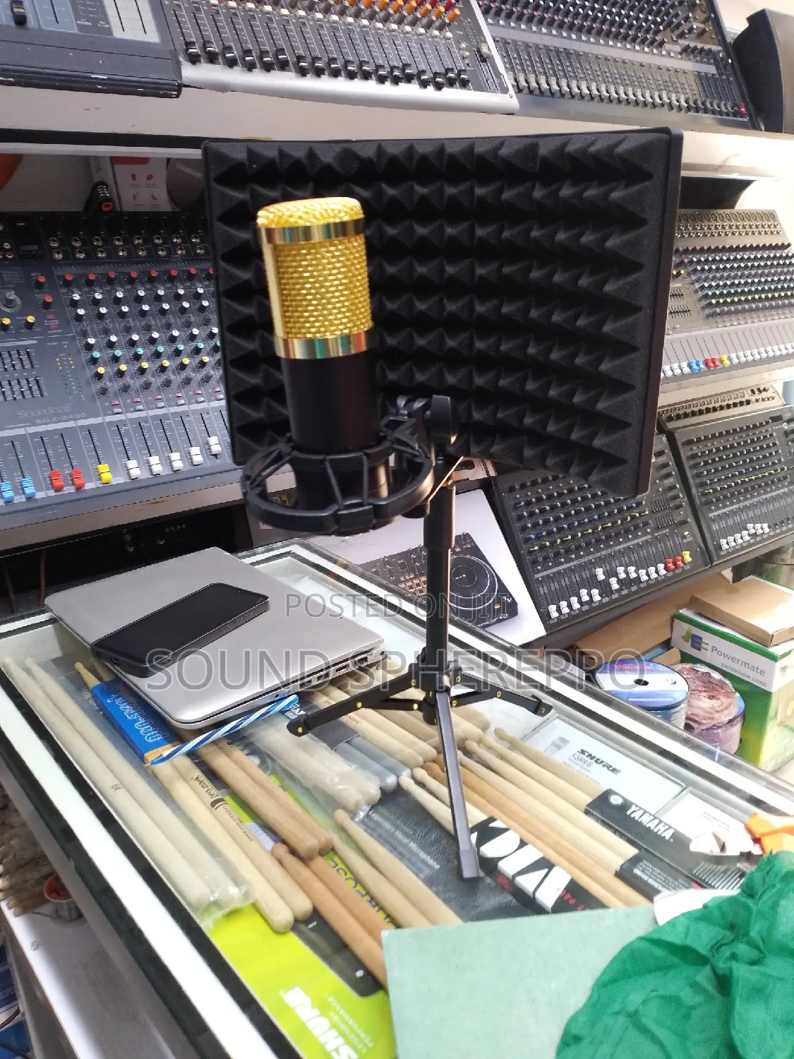 Small Booth,Bm800 Microphone Shock Mount and Tripod Stand