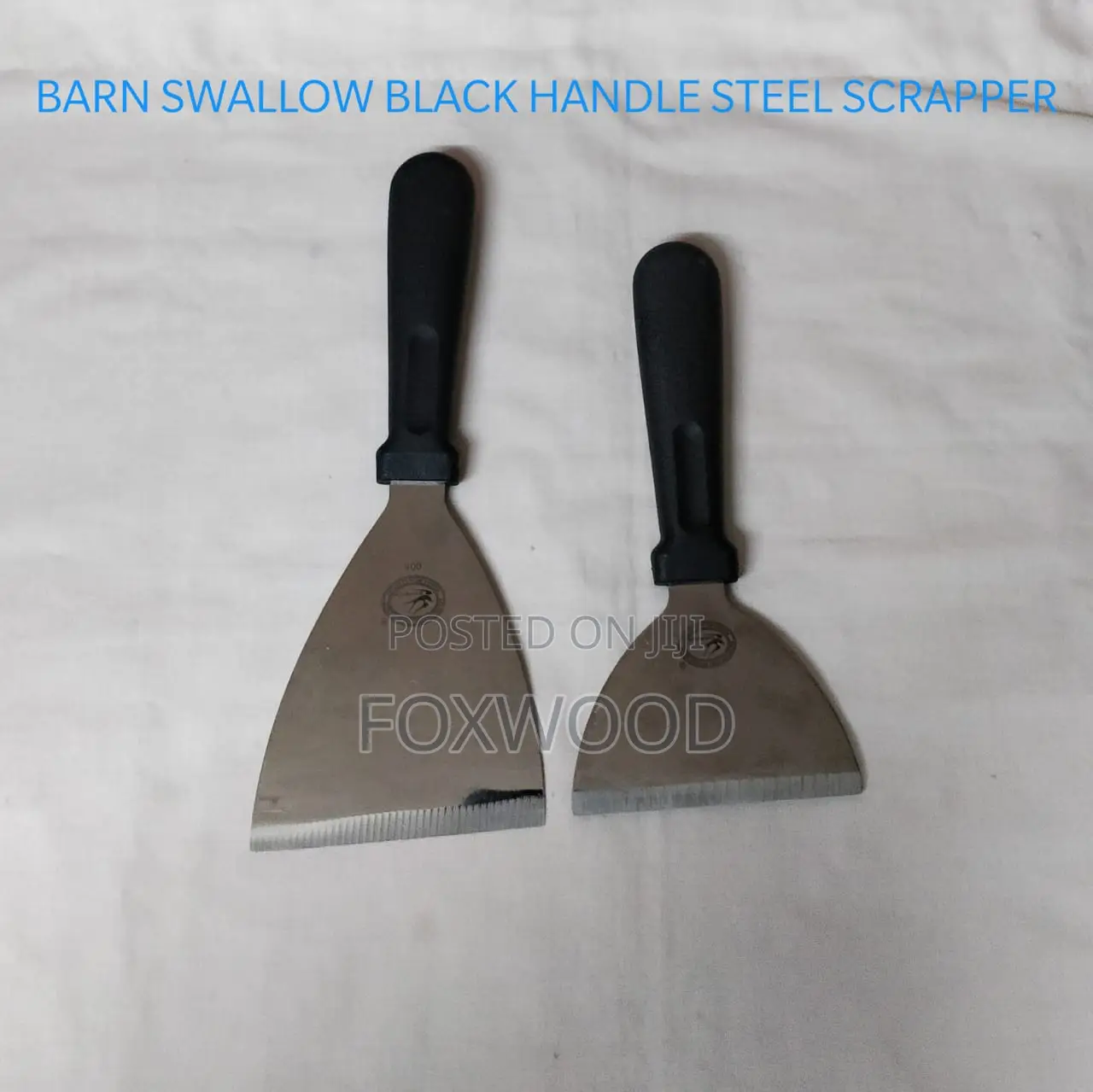Barn Swallow Black Handle Steel Scrapper(Big)