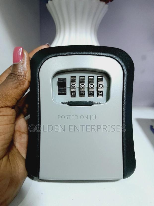 Airbnb Metalic Lock Box, Wall Mount 4 Combination Password