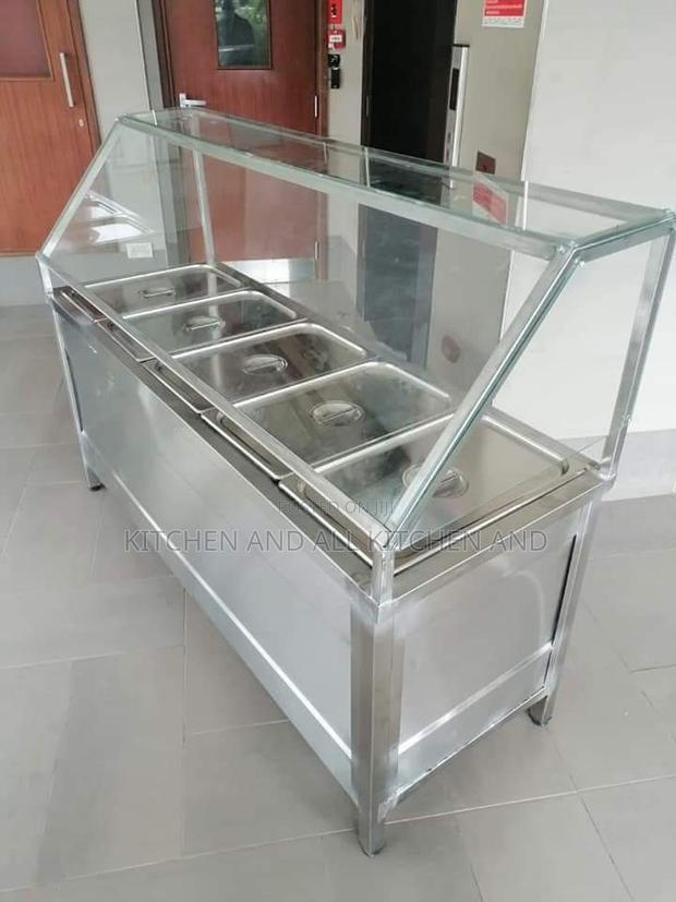 Slanted Glass Food Display