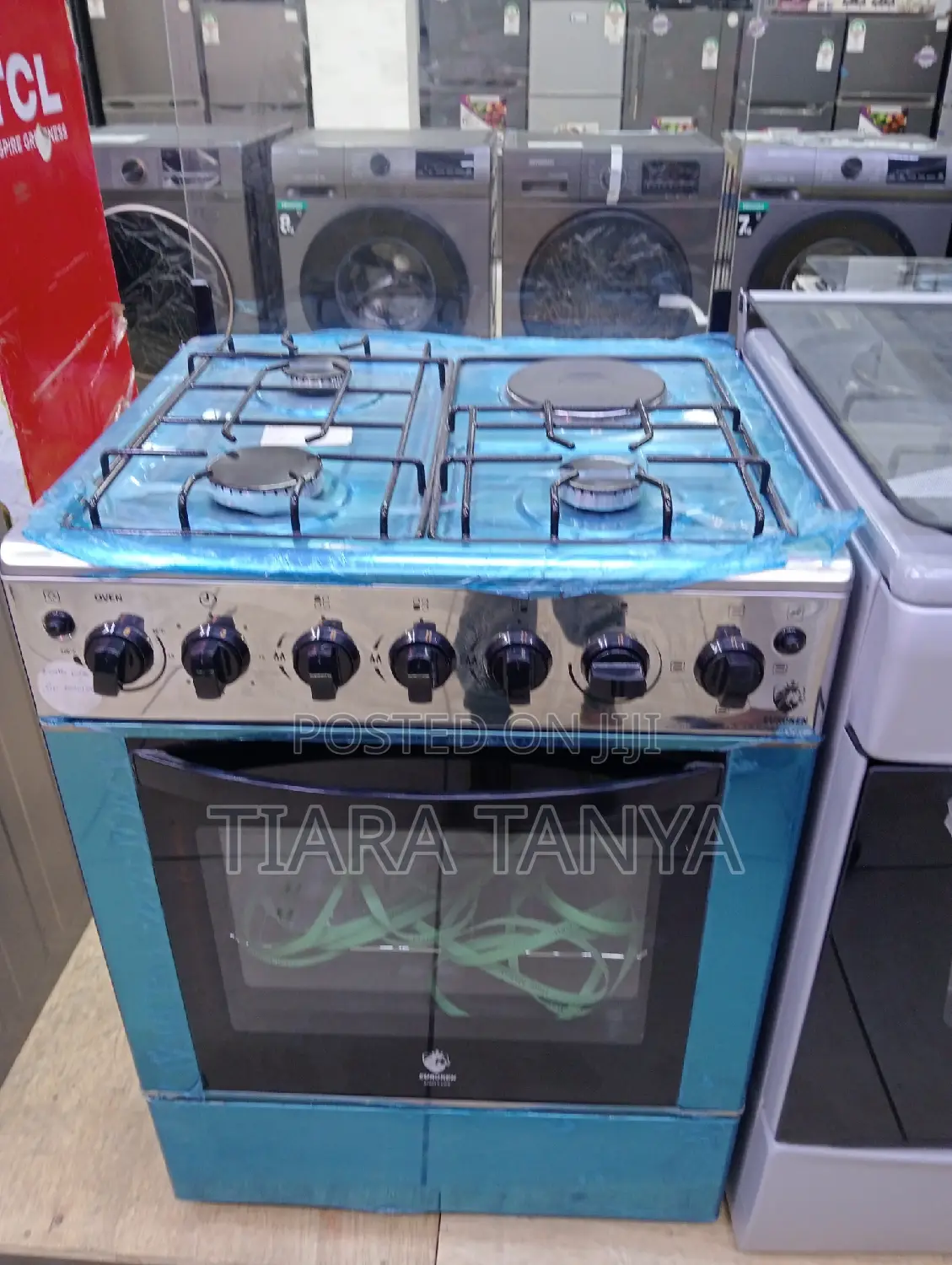 Euroken 60 by 60 3gas and 1 Electric Cooker