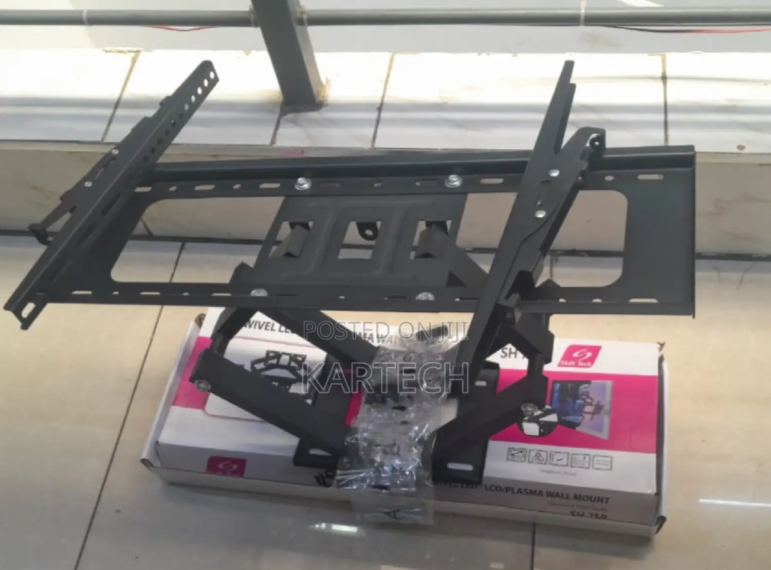 Full Motion Double Arm Swivel Wall Mount Tv Bracket.