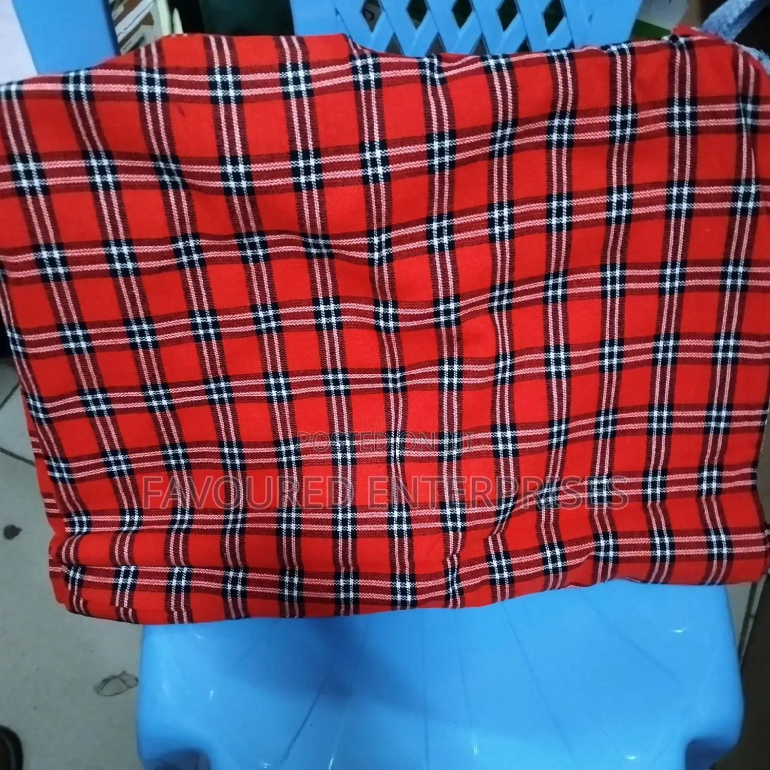Maasai Shuka Throw Fleece Blanket