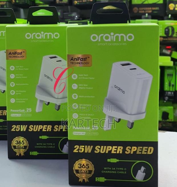 Oraimo 25W Super Fast Charger - main view