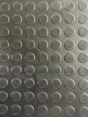 Coin Black Rubber Flooring 4mm Thickness - 12.0m X 10