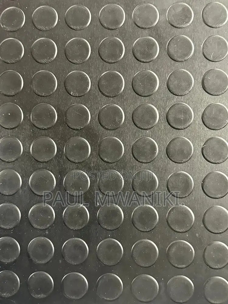 Coin Black Rubber Flooring 4mm Thickness - 12.0m X 10