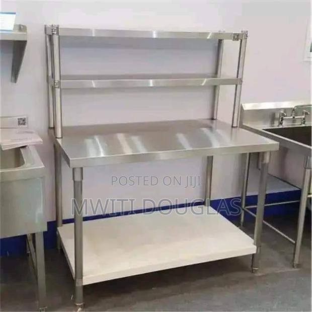 Working Table With Two Upshelves