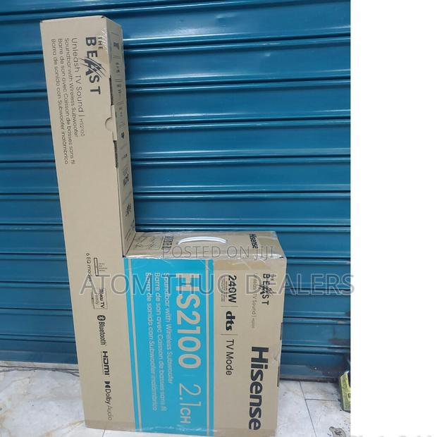 HS2100 Hisense 2.1CH Soundbar System With Wireless Subwoofer - main view