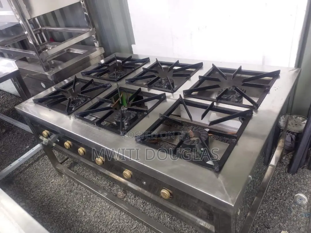 Commercial Six Burner Gas Cooker