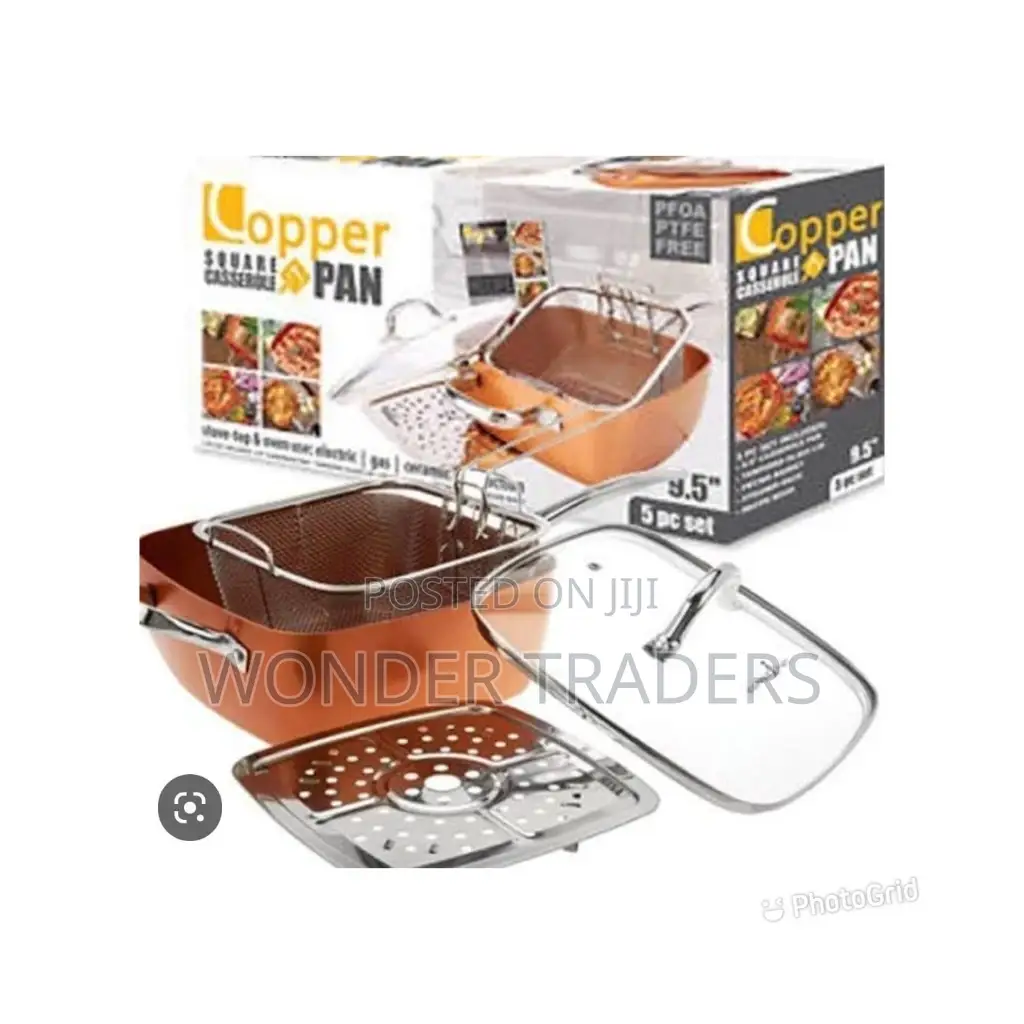 "Long Handle Copper Pan"