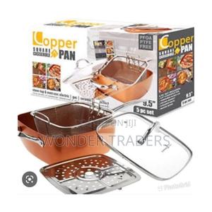 "Long Handle Copper Pan"-Brown - thumbnail 2