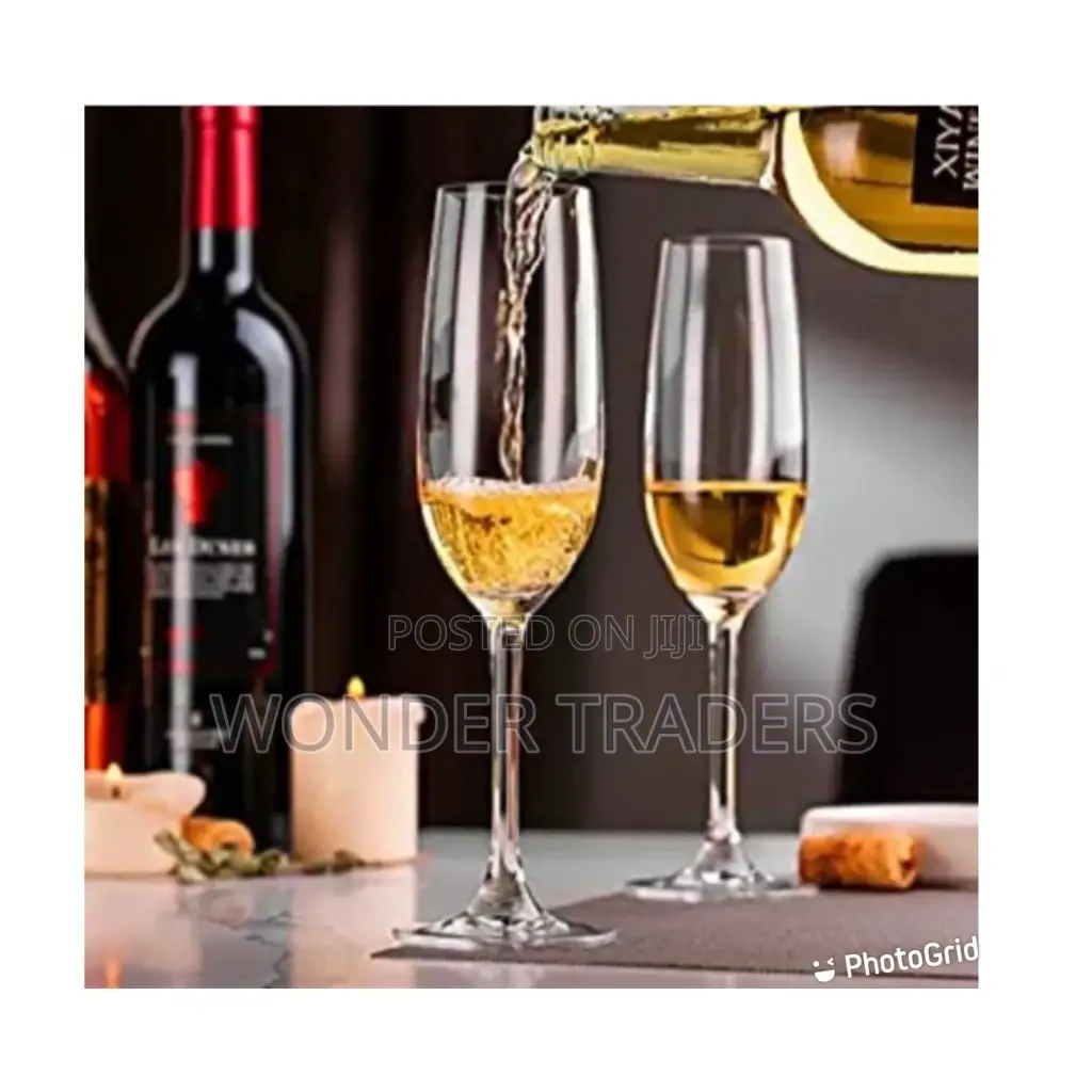 Set of 6 Champagne Glasses