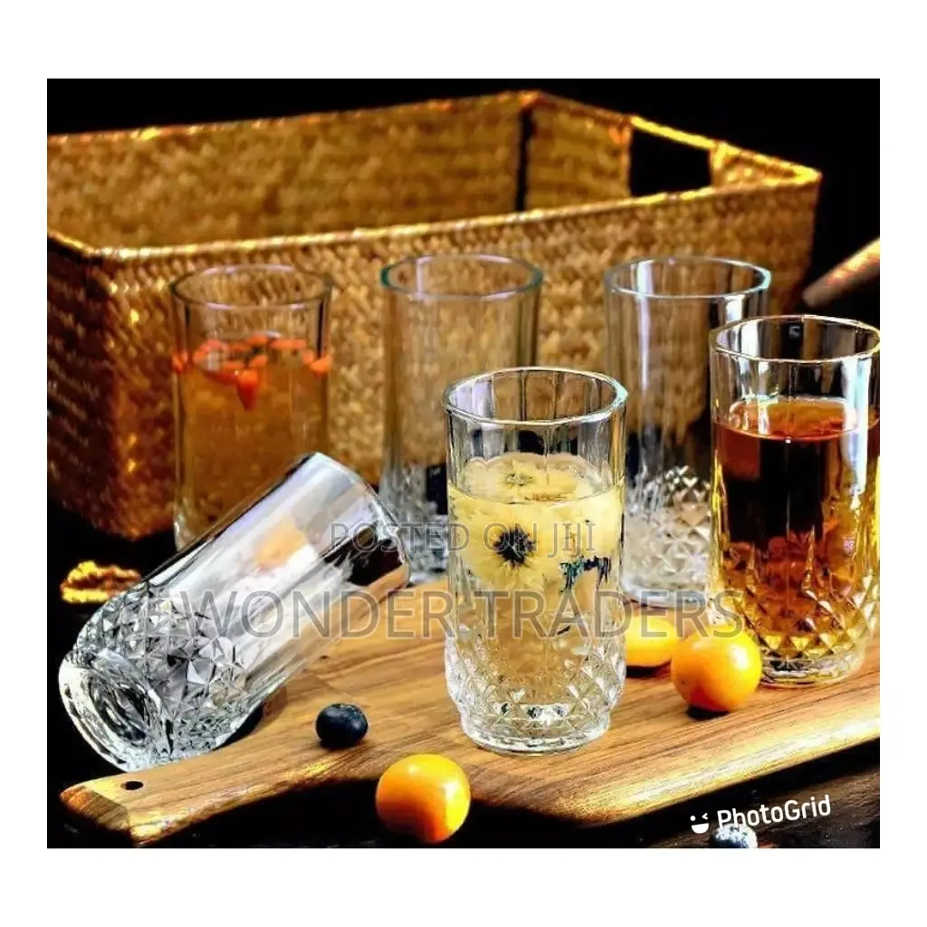 Long Diamond Glasses 6 Set