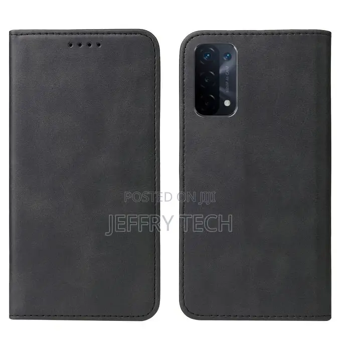 Magnetic Closure Leather Case for OPPO A54 5G