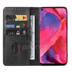 Magnetic Closure Leather Case for OPPO A54 5G