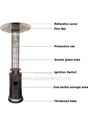 220cm Tall Patio Heaters Warmers
