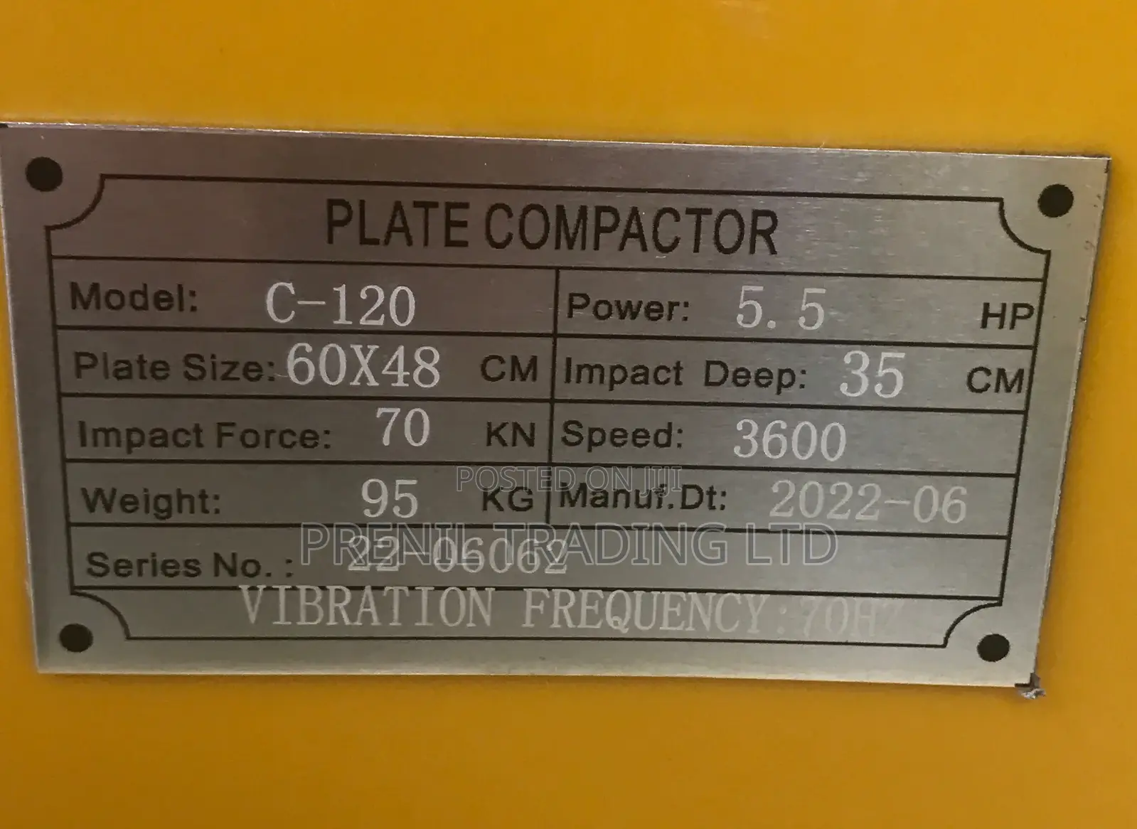 Plate Compactor C120