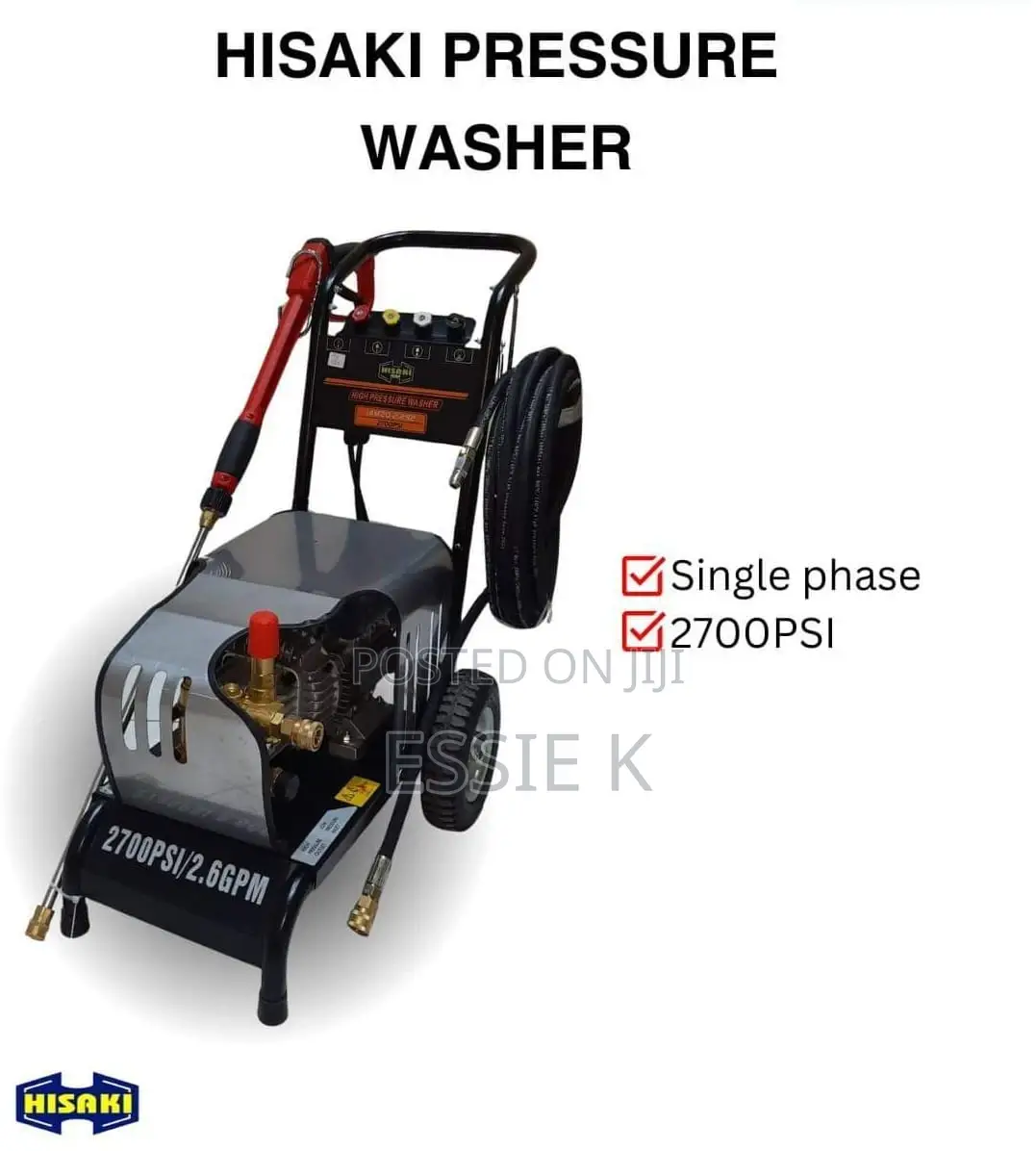 2700psi Hisaki High Pressure Washer